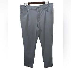VRST Athletic Men's 36x32  Light Gray Stretch Chino Performance Pants Golf EUC